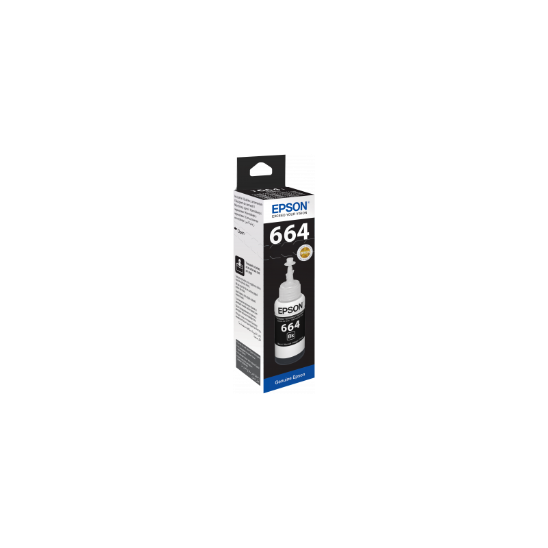 Epson T6641 Bouteille d'encre noire pour recharge (70 ml)